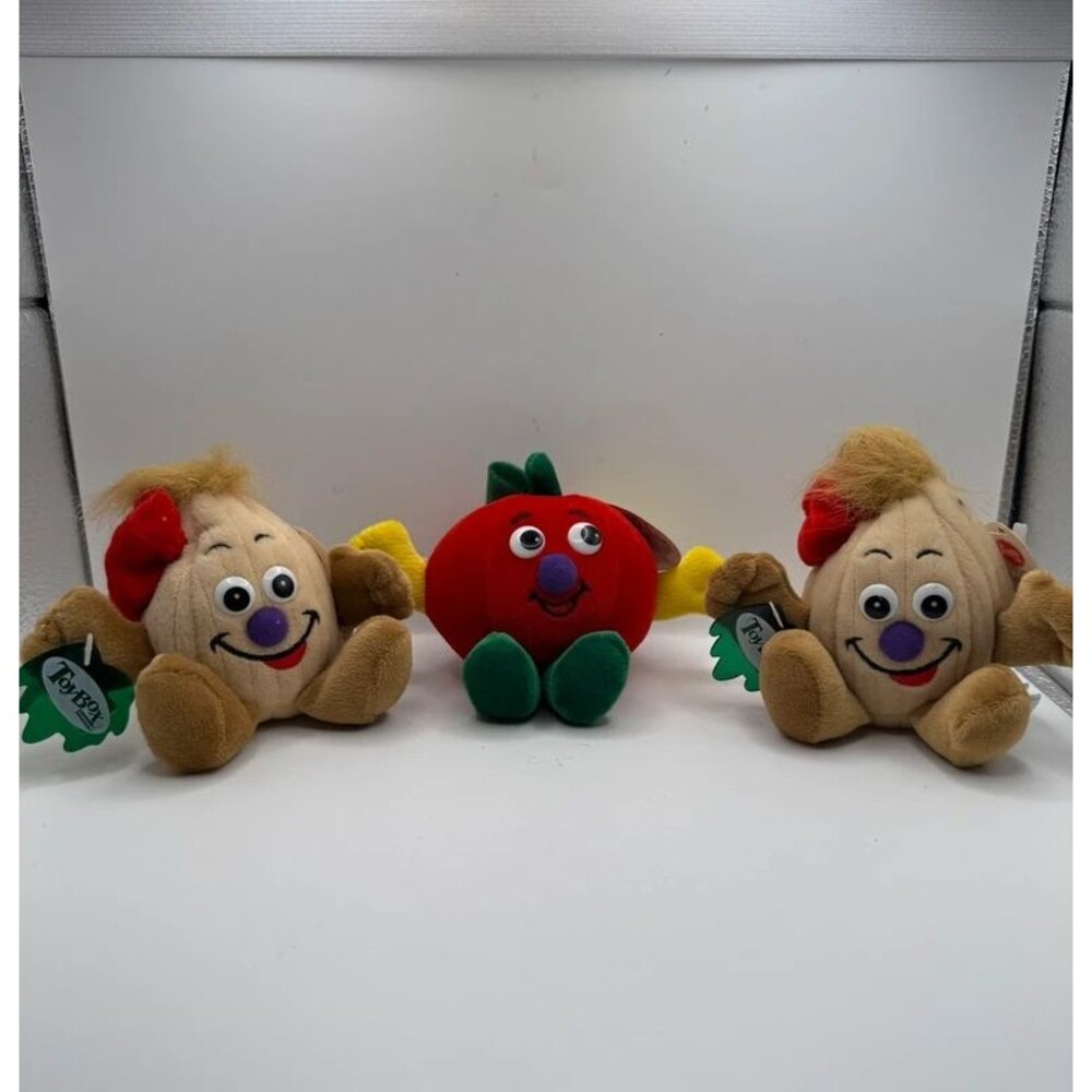 Vintage 1998 Toy Box Creations Seedies Plush Trio